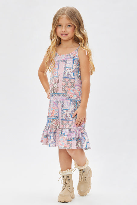 Vestido niña motivo oriental